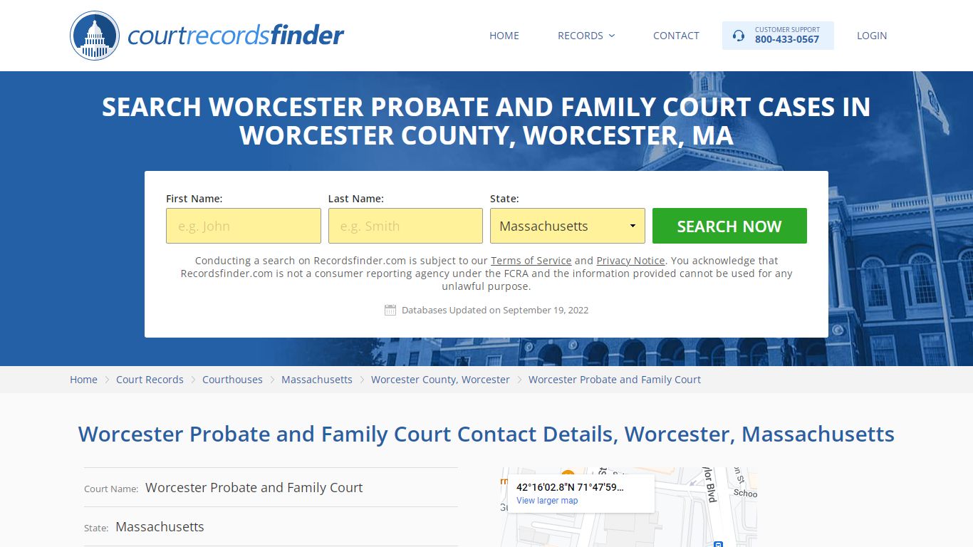 Worcester Probate and Family Court Case Search - RecordsFinder