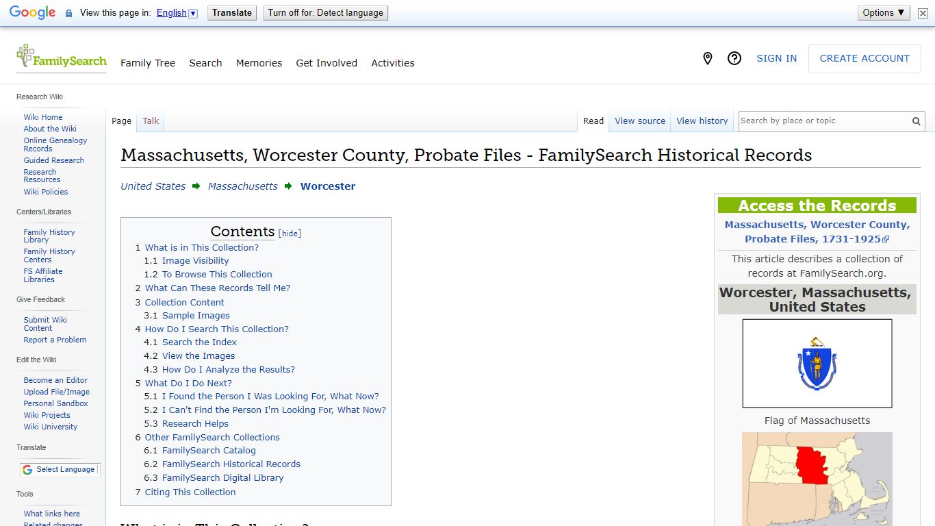 Massachusetts, Worcester County, Probate Files - FamilySearch ...